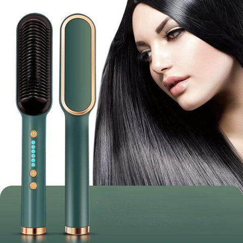 Professional Hair Straightner Brush -Anti-Scald Comb With 5 Temprature Settings